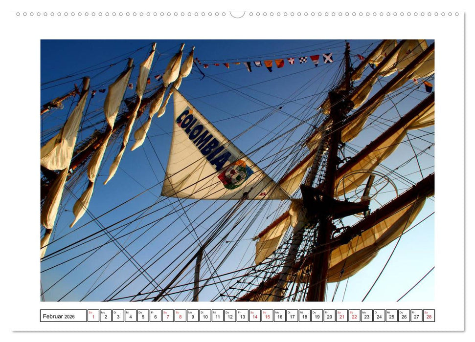 Windjammer - Bremerhaven (CALVENDO Premium Wandkalender 2026)