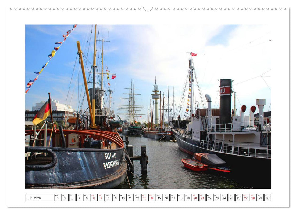 Windjammer - Bremerhaven (CALVENDO Premium Wandkalender 2026)