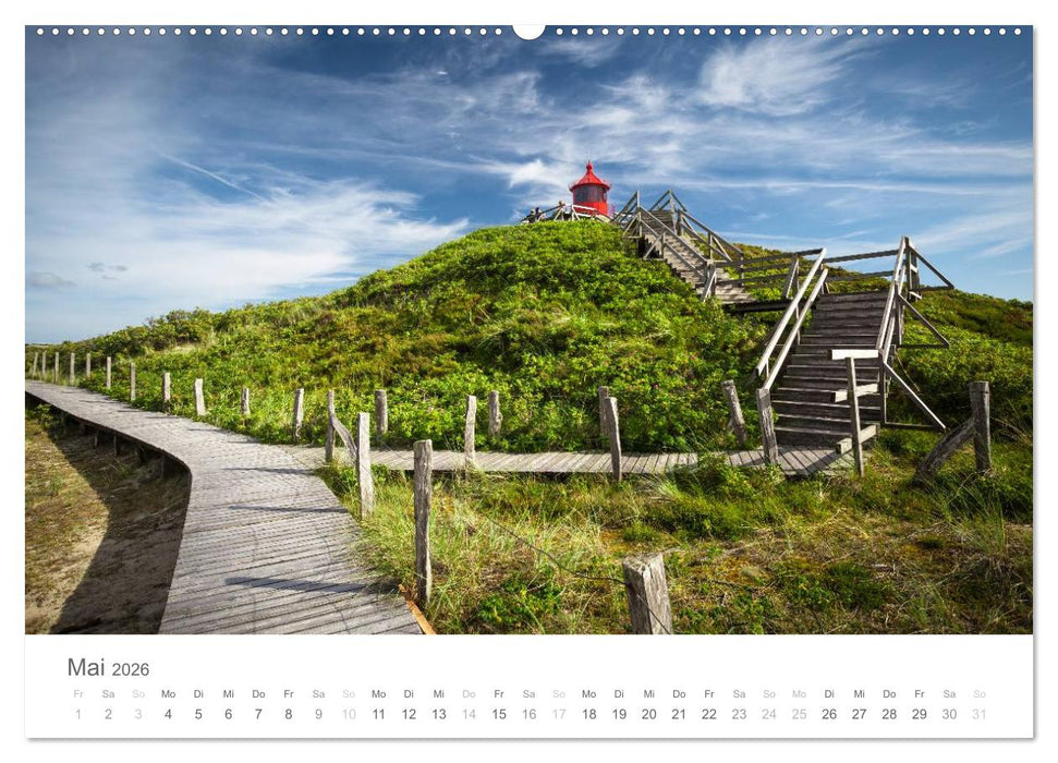 Nordfriesische Inselwelt - Bunte Watt- und Wolkenlandschaften (CALVENDO Wandkalender 2026)