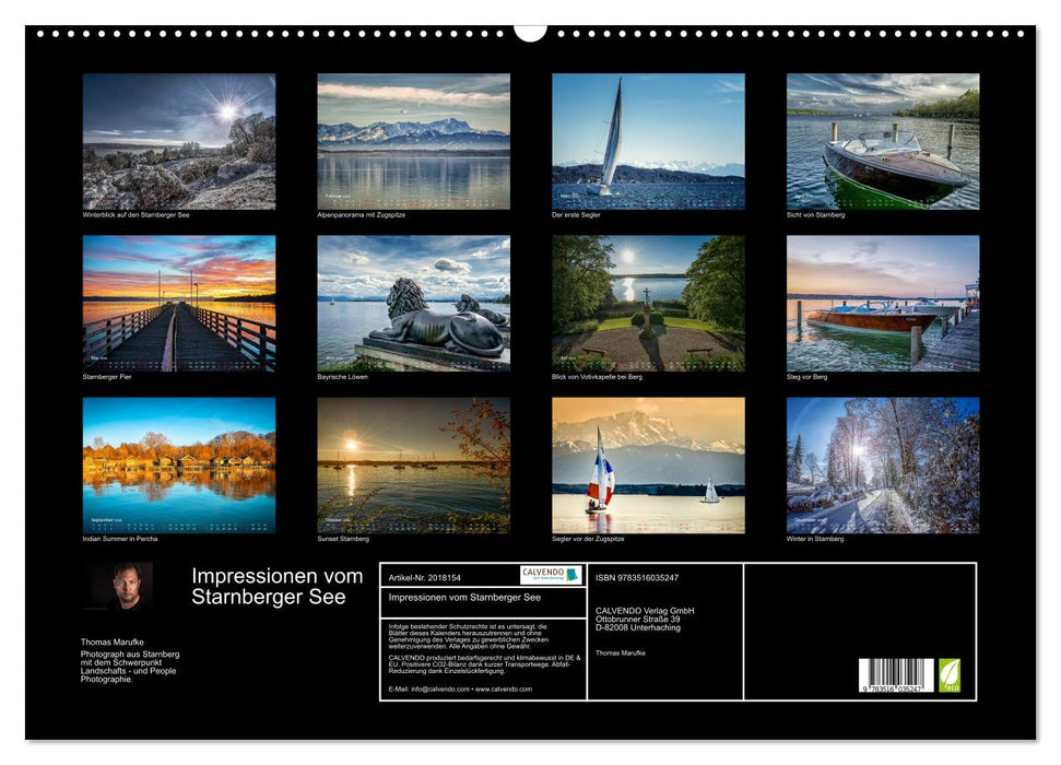 Impressionen vom Starnberger See (CALVENDO Wandkalender 2026)