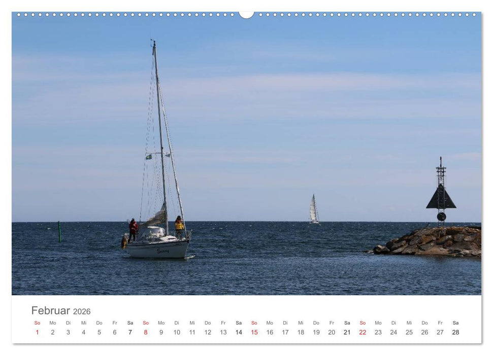 Segelboote in Südschwedens Schären (CALVENDO Wandkalender 2026)