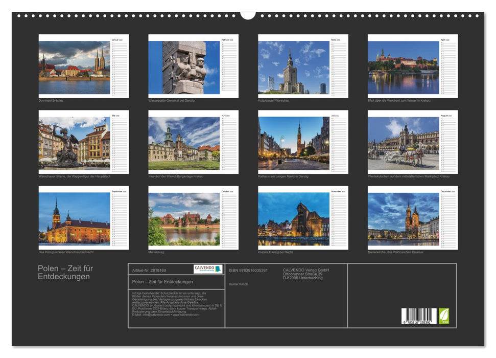 Polen – Zeit für Entdeckungen (CALVENDO Wandkalender 2026)