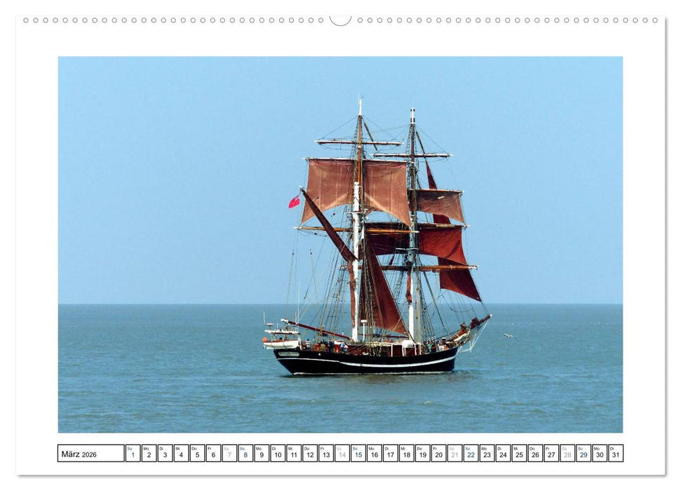 Segelspektakel in Bremerhaven. Die Sail (CALVENDO Wandkalender 2026)