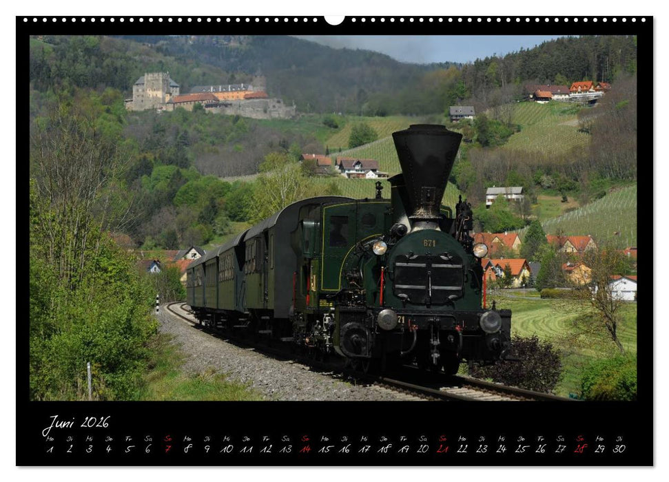 Mit Volldampf durch Mitteleuropa (CALVENDO Premium Wandkalender 2026)