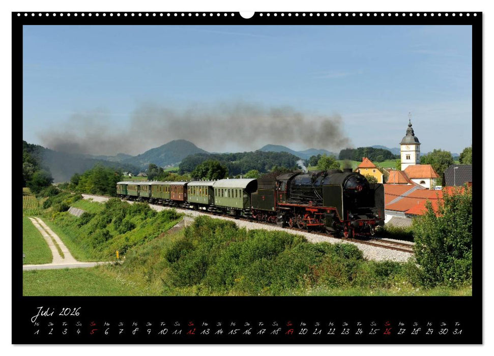 Mit Volldampf durch Mitteleuropa (CALVENDO Premium Wandkalender 2026)