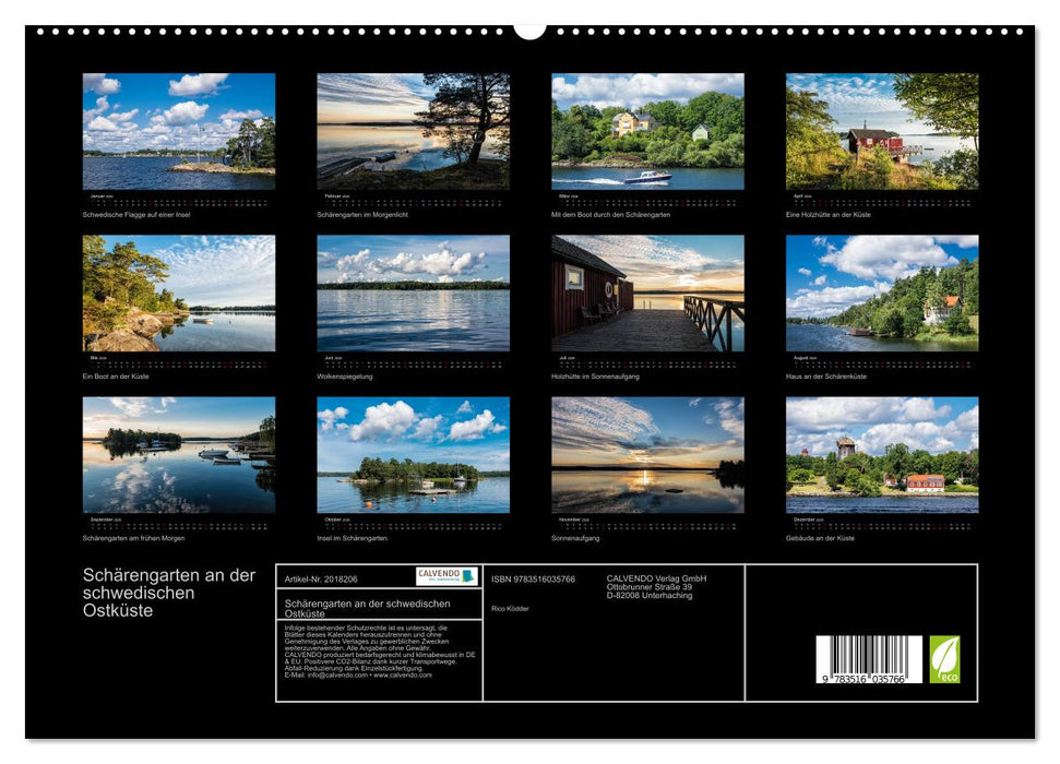Schärengarten an der schwedischen Ostküste (CALVENDO Premium Wandkalender 2026)