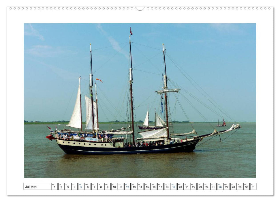 Segelspektakel in Bremerhaven. Die Sail (CALVENDO Premium Wandkalender 2026)