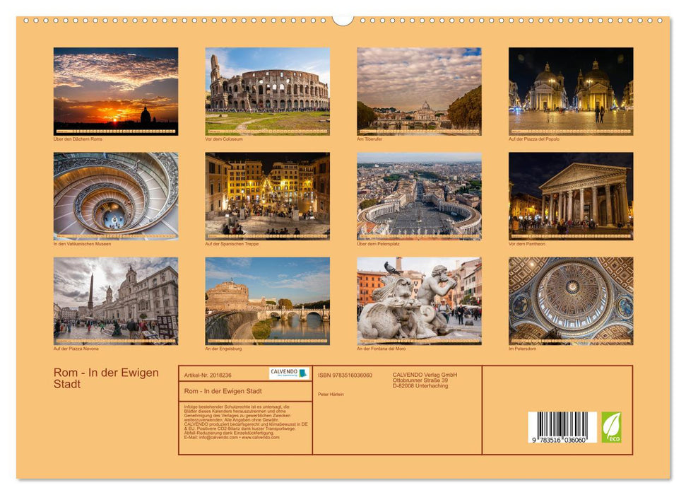 Rom - In der Ewigen Stadt (CALVENDO Premium Wandkalender 2026)
