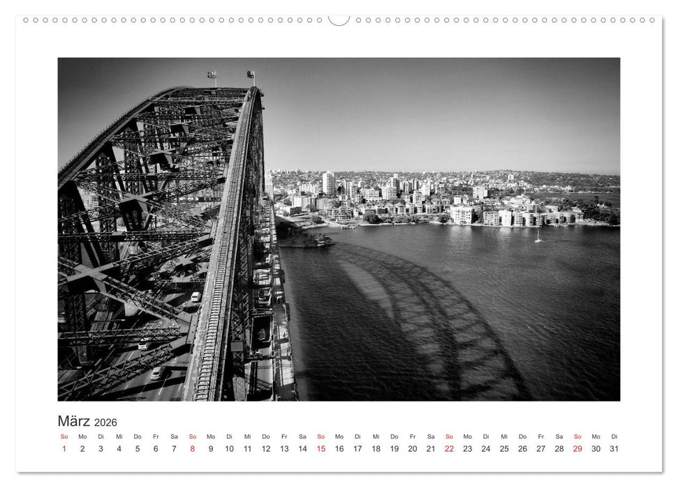 SYDNEY Monochrom (CALVENDO Wandkalender 2026)