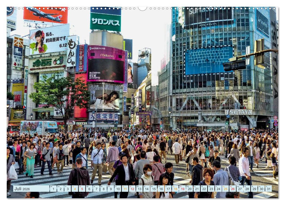 Tokio - Hightech und Menschenmassen (CALVENDO Premium Wandkalender 2026)