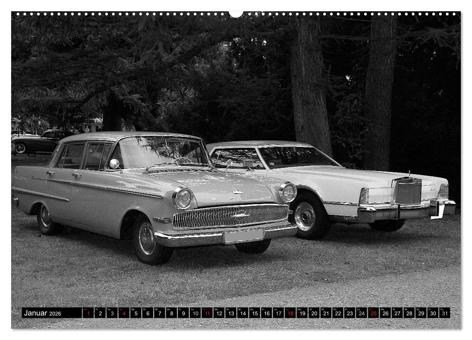 Automobile vergangener Jahrzehnte (CALVENDO Wandkalender 2026)