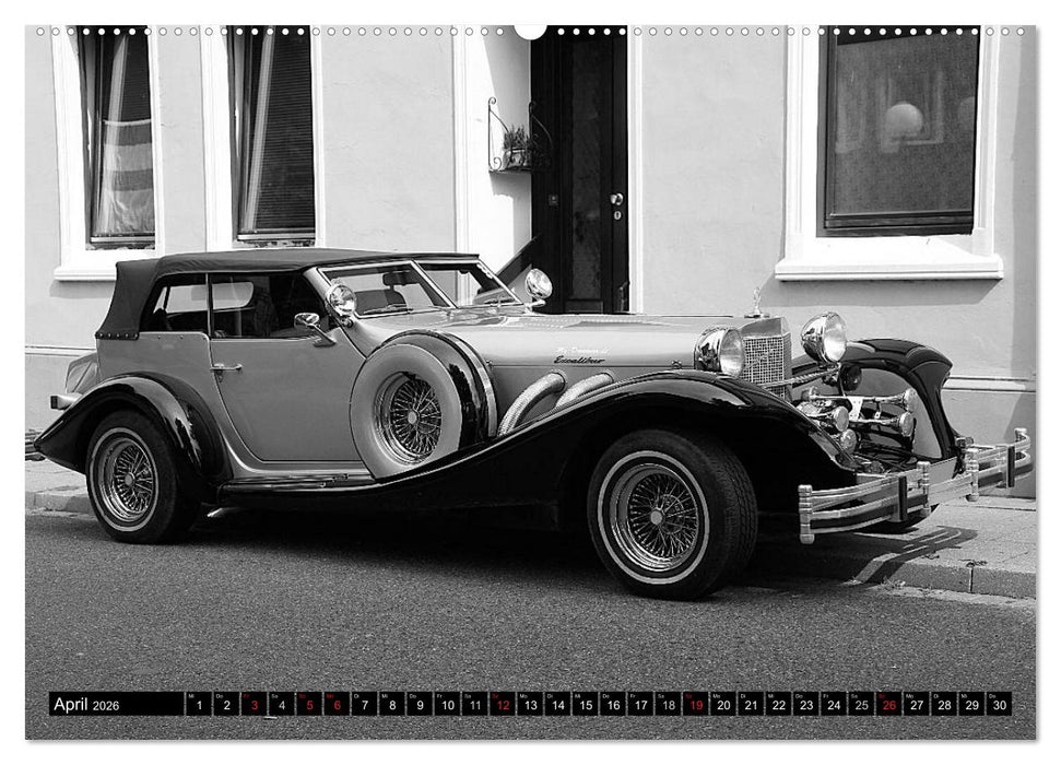 Automobile vergangener Jahrzehnte (CALVENDO Wandkalender 2026)