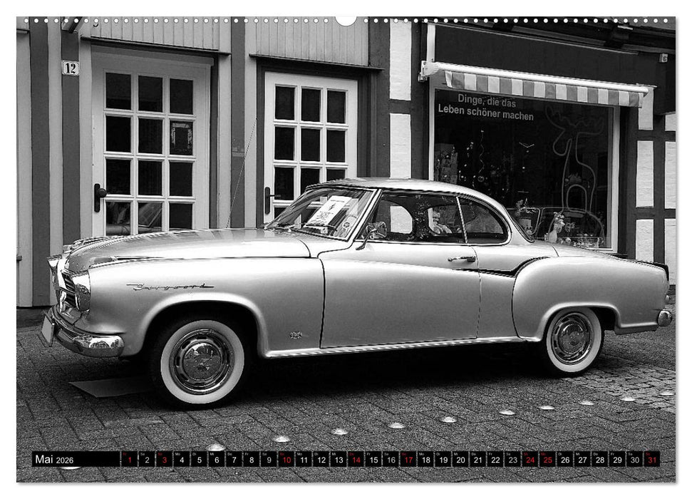 Automobile vergangener Jahrzehnte (CALVENDO Wandkalender 2026)