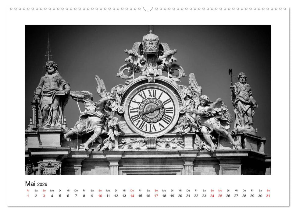 ROM Monochrom (CALVENDO Wandkalender 2026)