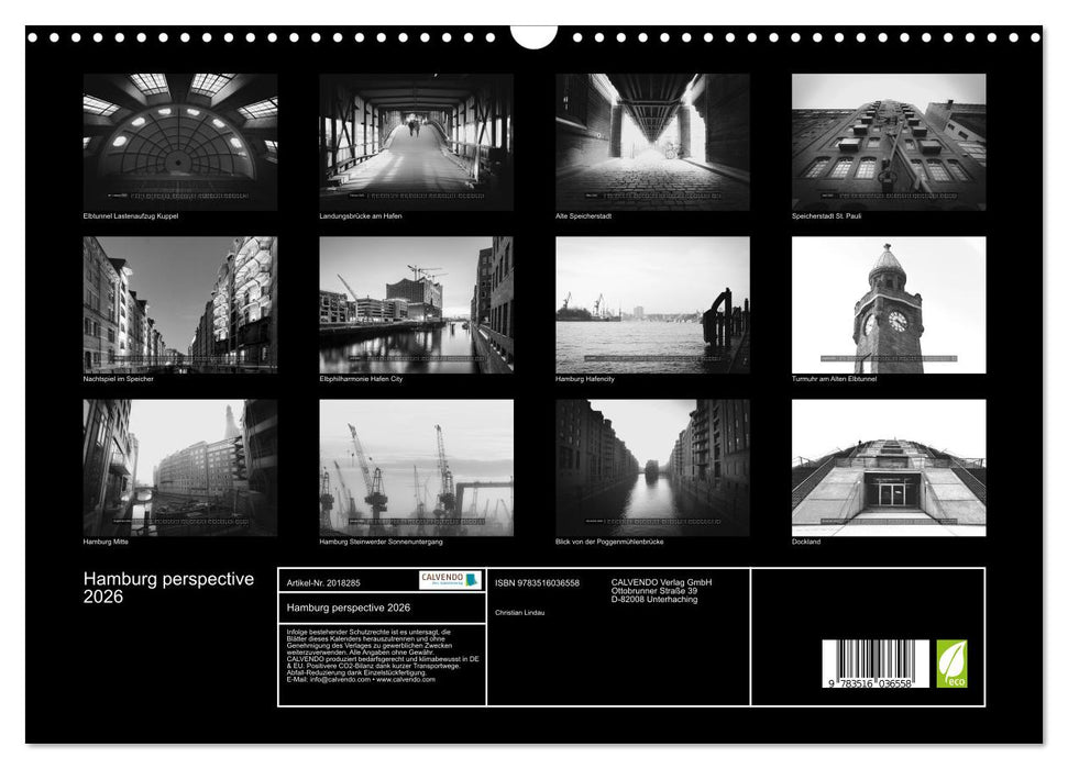 Hamburg perspective 2026 (CALVENDO Wandkalender 2026)
