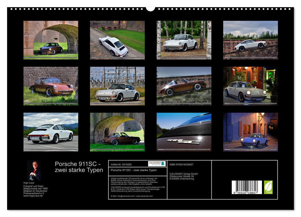 Porsche 911SC - zwei starke Typen (CALVENDO Premium Wandkalender 2026)