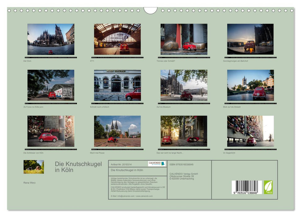 Die Knutschkugel in Köln (CALVENDO Wandkalender 2026)