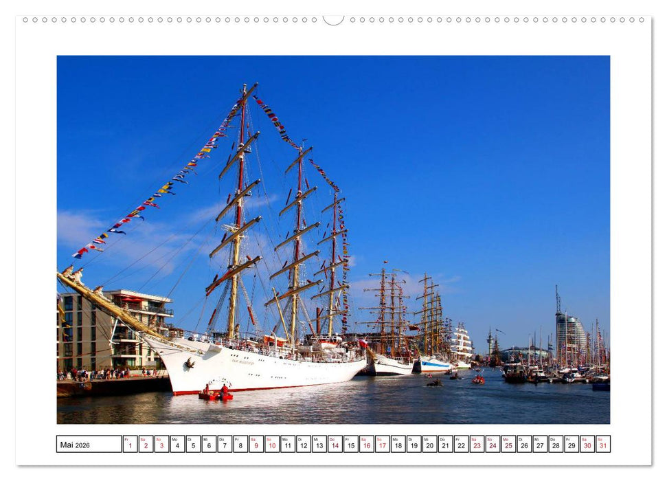 Windjammer - Bremerhaven (CALVENDO Wandkalender 2026)