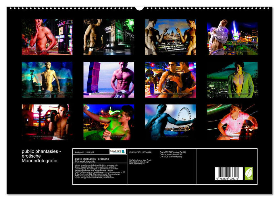 public phantasies - erotische Männerfotografie (CALVENDO Premium Wandkalender 2026)