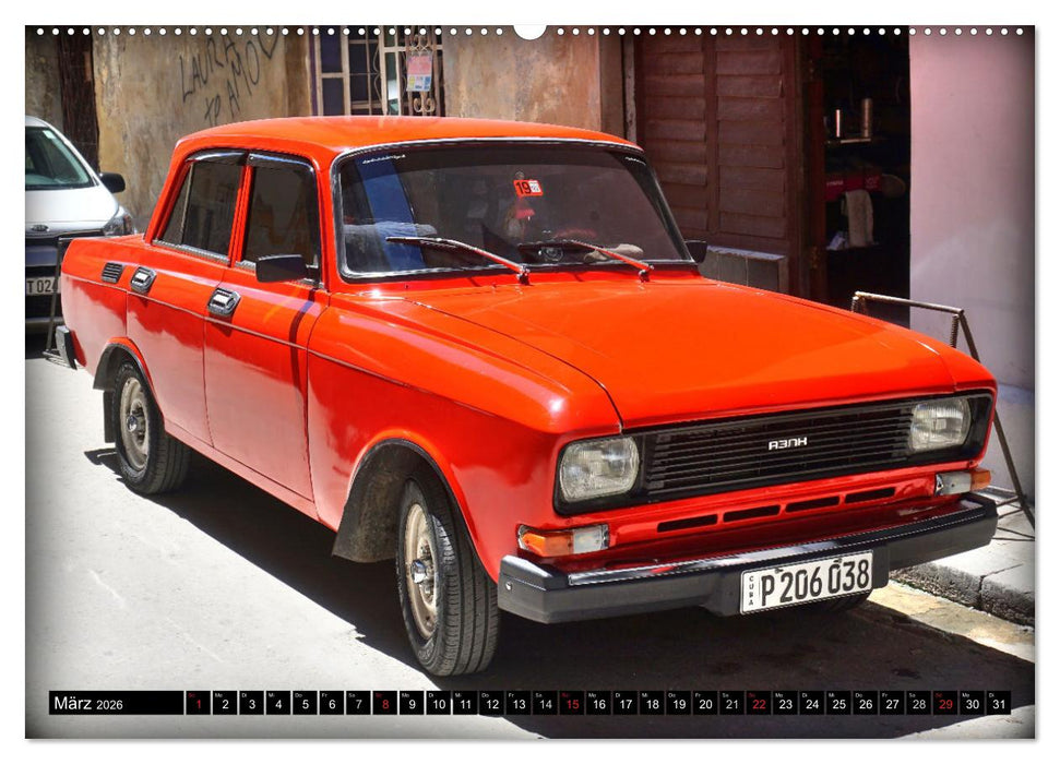 AUTO-LEGENDE MOSKWITSCH (CALVENDO Wandkalender 2026)