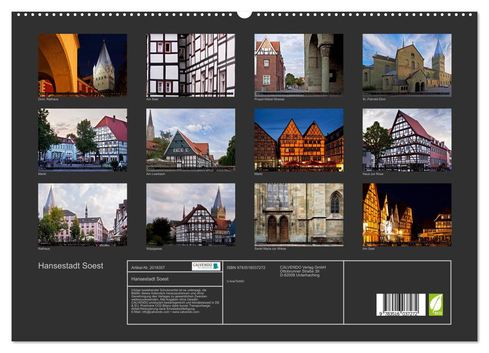 Hansestadt Soest (CALVENDO Premium Wandkalender 2026)