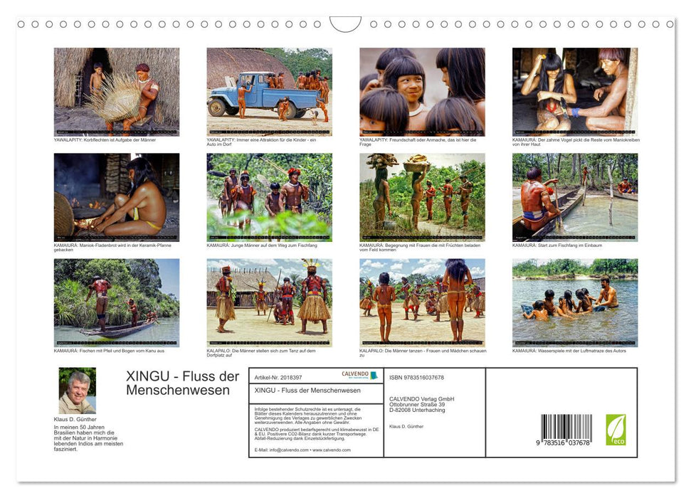 XINGU - Fluss der Menschenwesen (CALVENDO Wandkalender 2026)