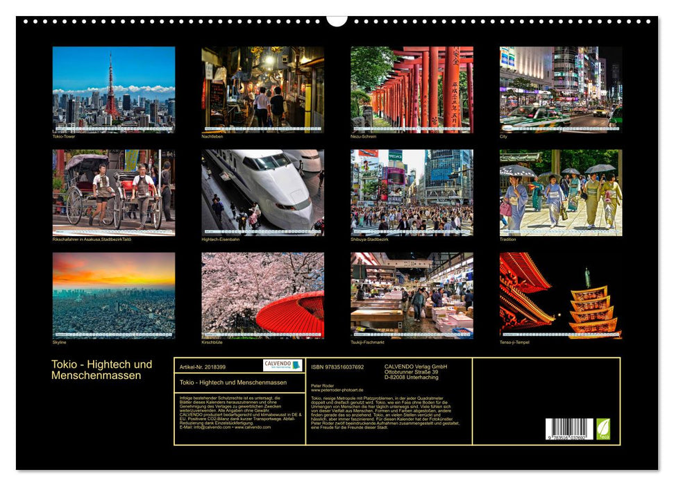 Tokio - Hightech und Menschenmassen (CALVENDO Wandkalender 2026)