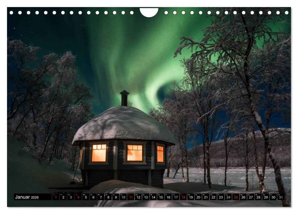 Wunderschönes Finnisch - Lappland (CALVENDO Wandkalender 2026)