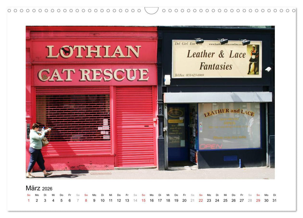 Edinburgh - Ansichten einer Stadt (CALVENDO Wandkalender 2026)