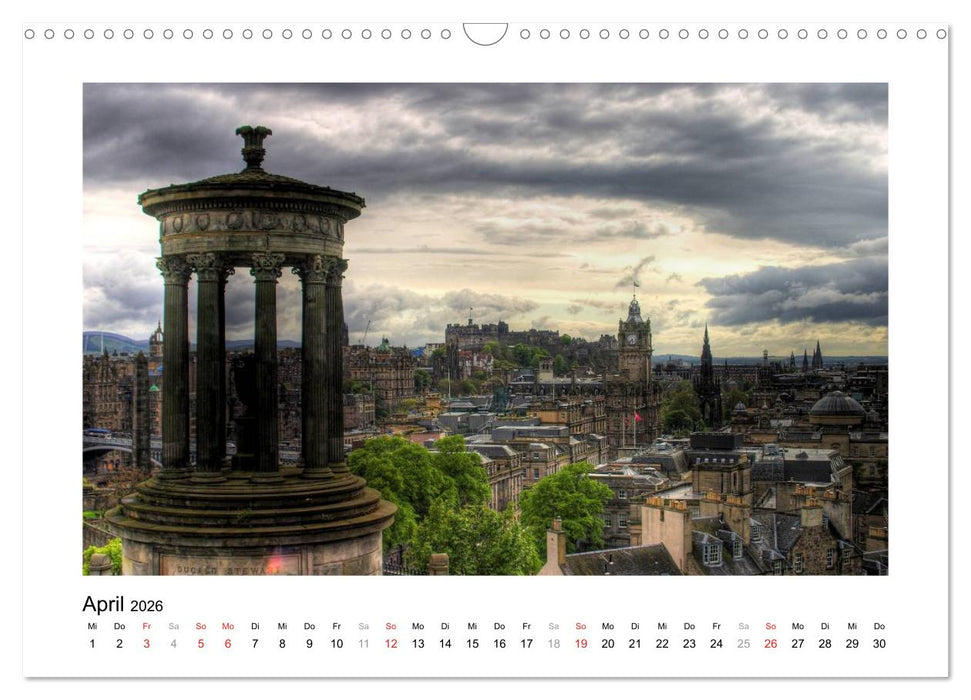 Edinburgh - Ansichten einer Stadt (CALVENDO Wandkalender 2026)