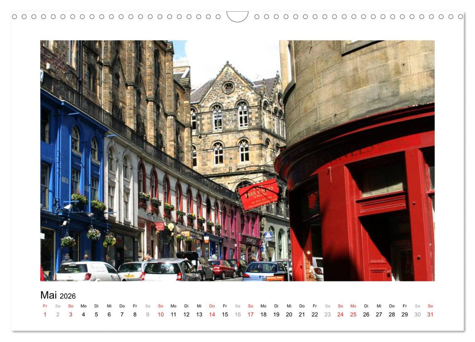 Edinburgh - Ansichten einer Stadt (CALVENDO Wandkalender 2026)