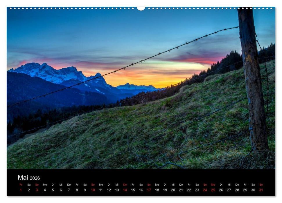 Licht über oberbayrischen Bergen und Seen (CALVENDO Premium Wandkalender 2026)