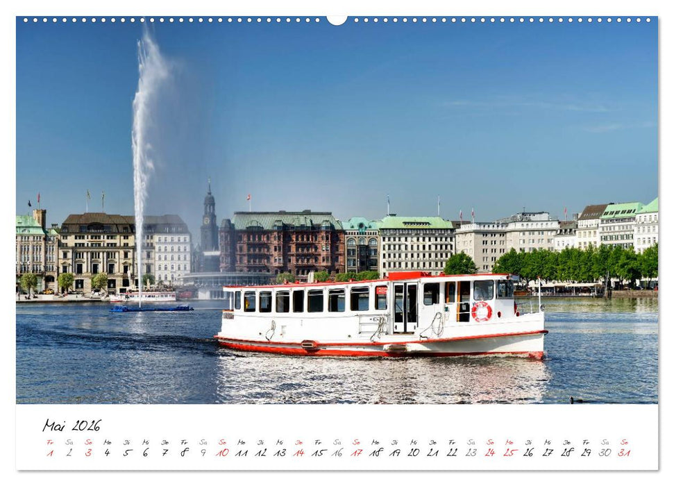 Mit Hamburg durchs Jahr 2026 (CALVENDO Premium Wandkalender 2026)
