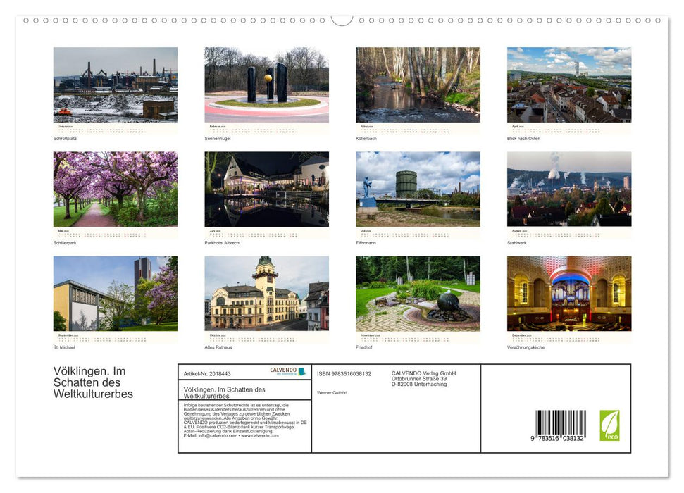 Völklingen. Im Schatten des Weltkulturerbes (CALVENDO Premium Wandkalender 2026)