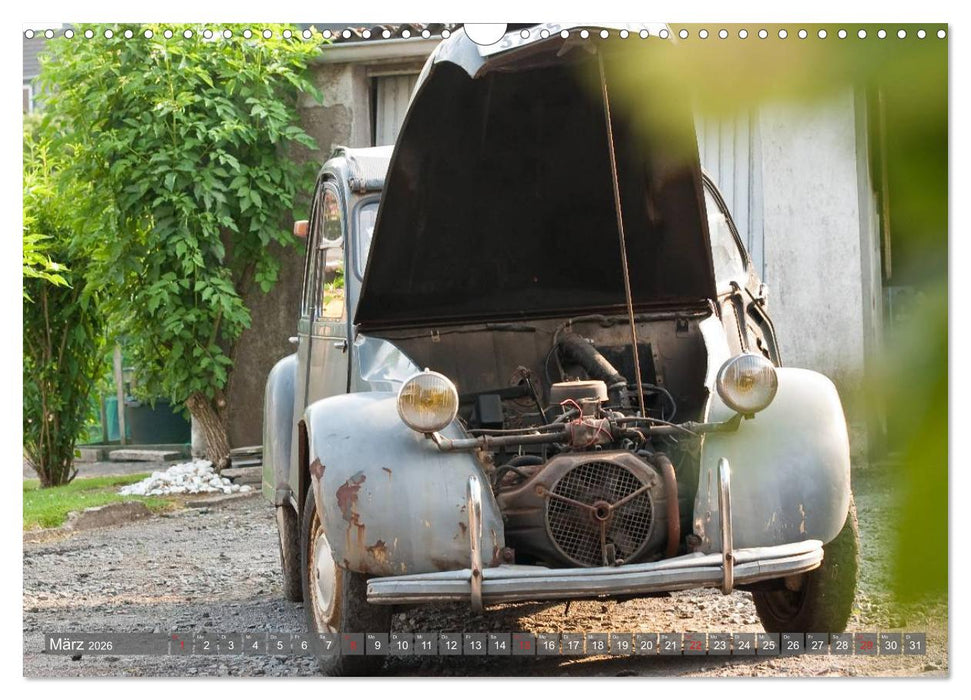 Citroën 2CV Alte Liebe rostet nicht (CALVENDO Wandkalender 2026)