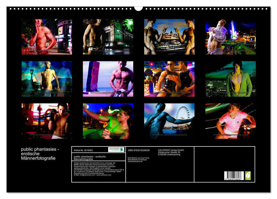 public phantasies - erotische Männerfotografie (CALVENDO Wandkalender 2026)