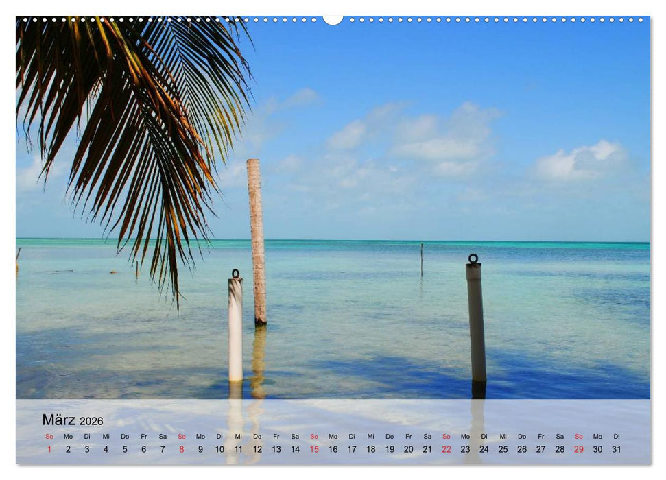 Belize. Karibik-Perle Caye Caulker (CALVENDO Premium Wandkalender 2026)
