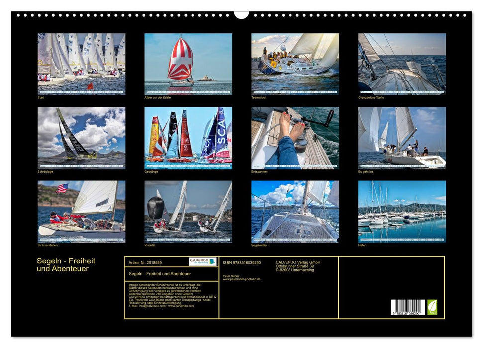 Segeln - Freiheit und Abenteuer (CALVENDO Wandkalender 2026)