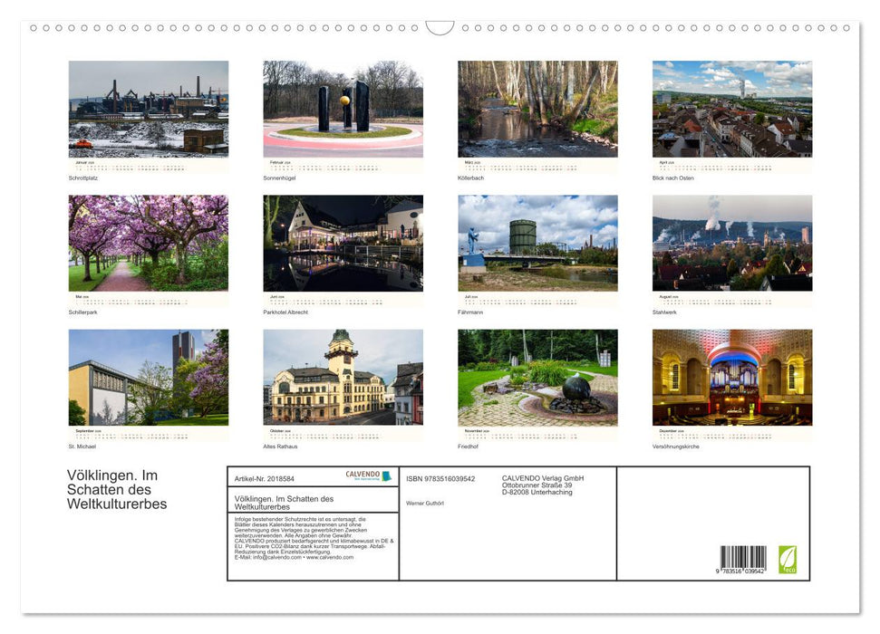Völklingen. Im Schatten des Weltkulturerbes (CALVENDO Wandkalender 2026)