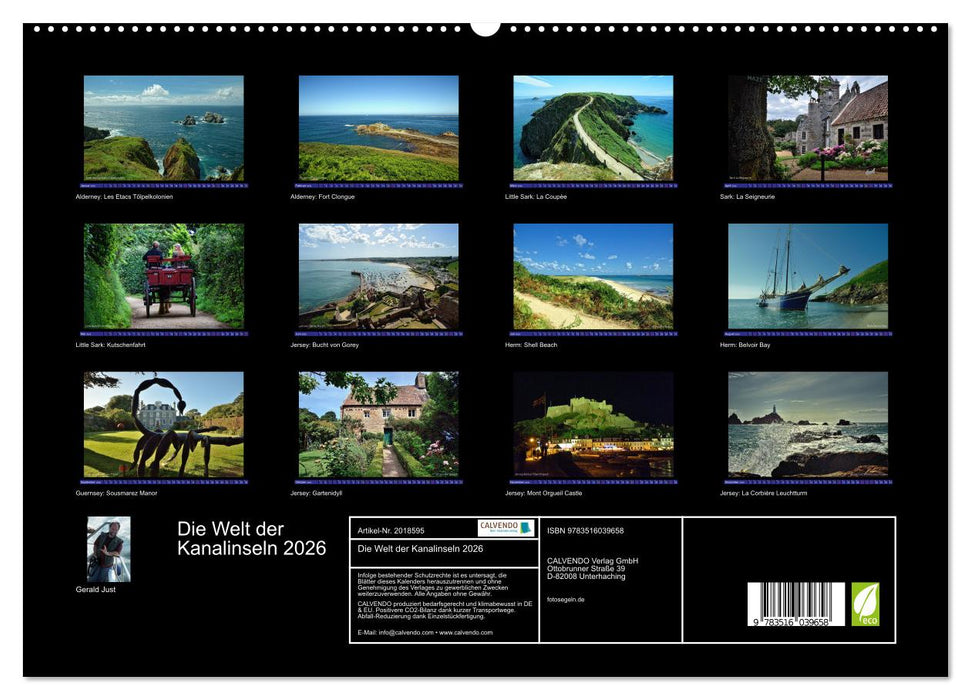 Die Welt der Kanalinseln 2026 (CALVENDO Premium Wandkalender 2026)