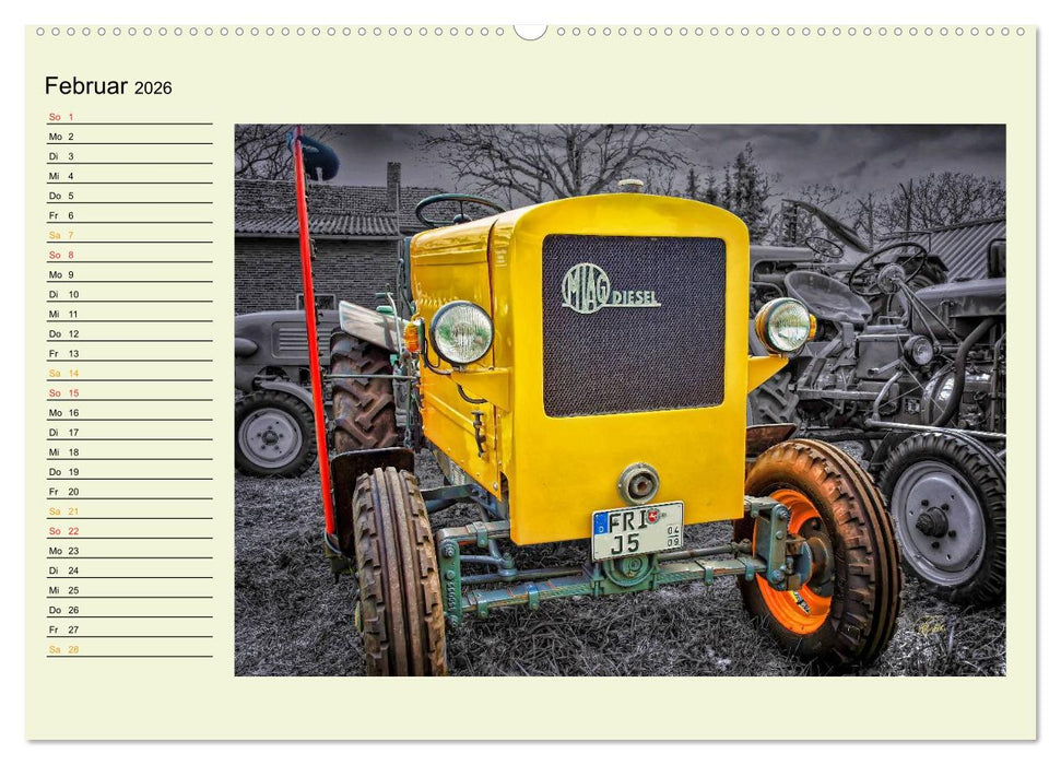 Traktoren - Oldtimer (CALVENDO Premium Wandkalender 2026)