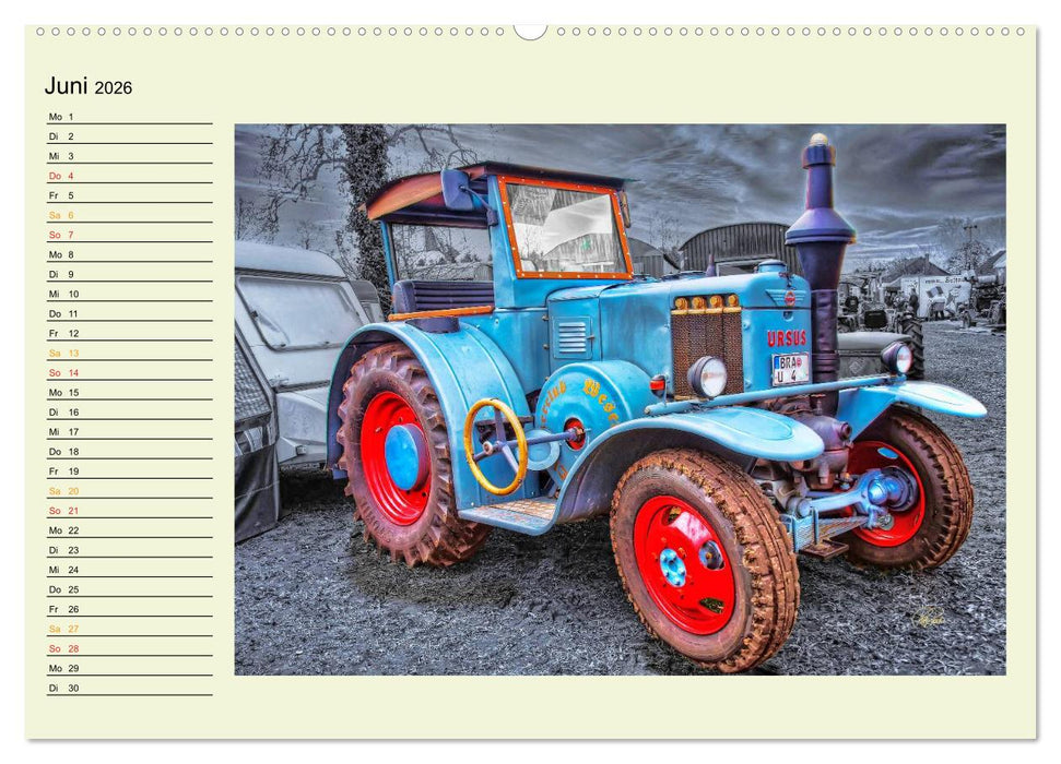 Traktoren - Oldtimer (CALVENDO Premium Wandkalender 2026)