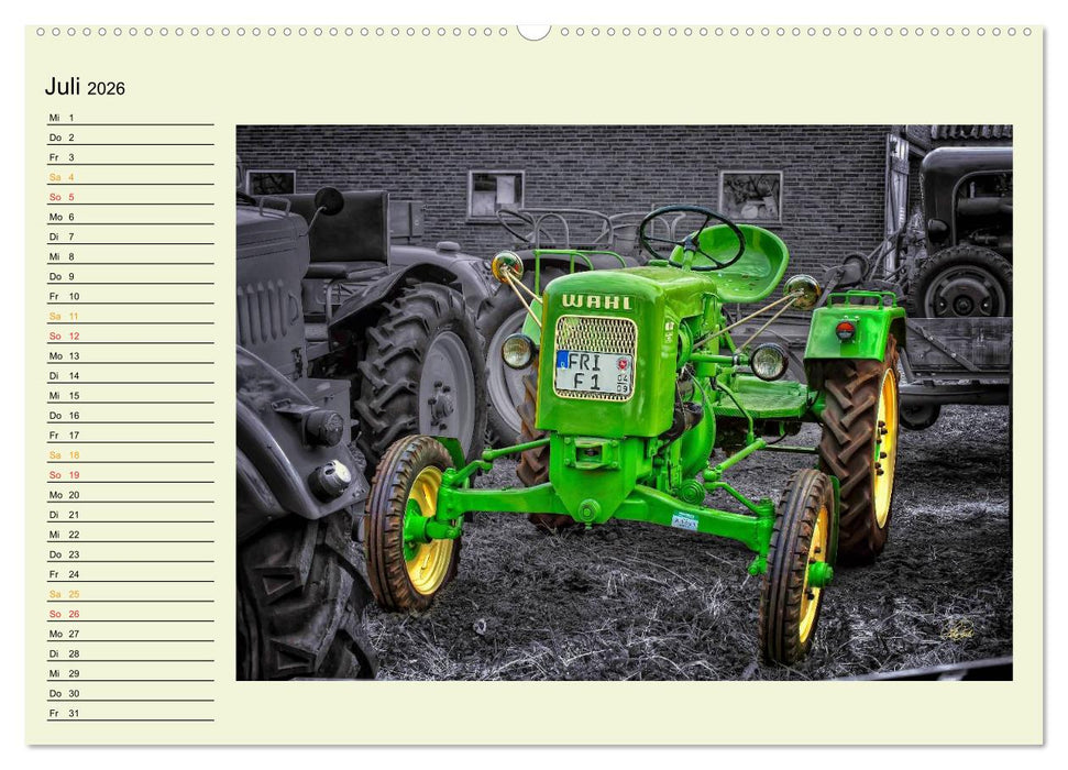 Traktoren - Oldtimer (CALVENDO Premium Wandkalender 2026)