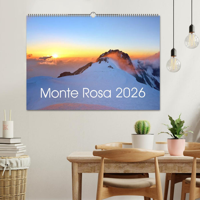 Monte Rosa (CALVENDO Wandkalender 2026)