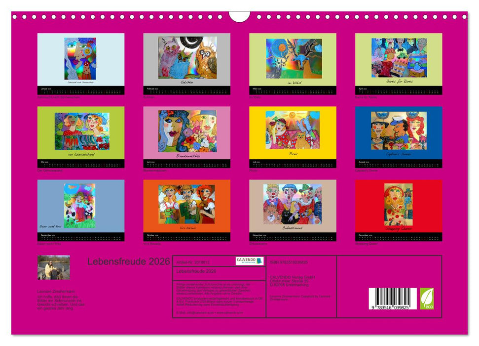 Lebensfreude 2026 (CALVENDO Wandkalender 2026)