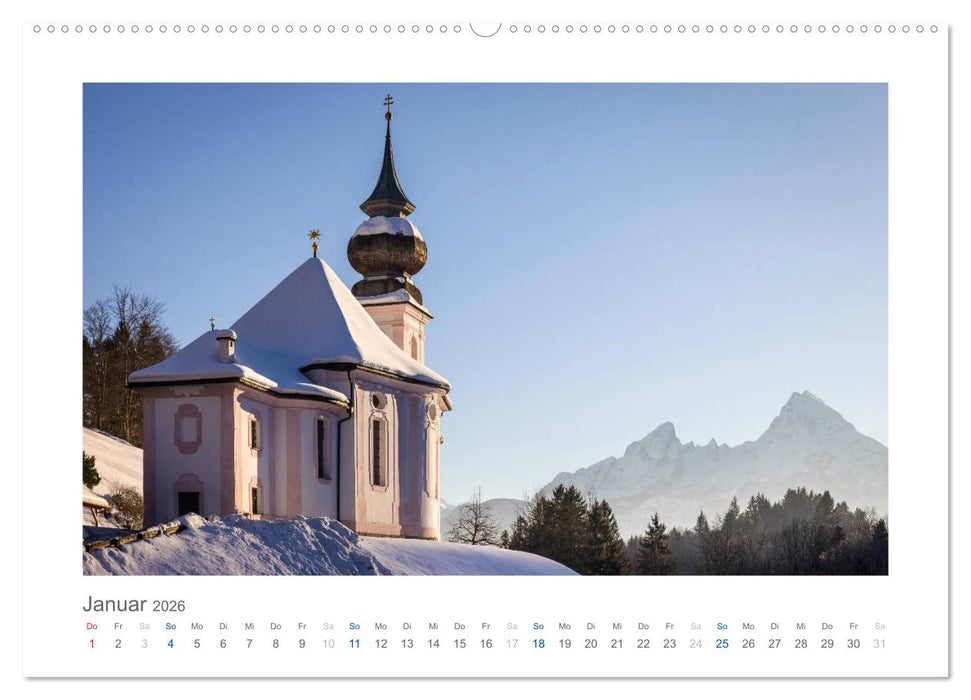 Berchtesgadener Alpen - Land von Watzmann und Königssee (CALVENDO Wandkalender 2026)