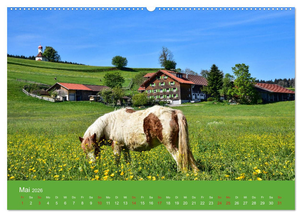 Romantisches Allgäu (CALVENDO Premium Wandkalender 2026)