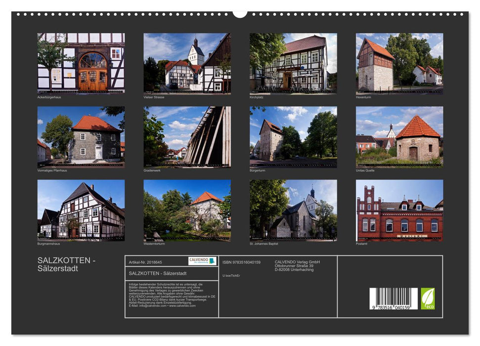 SALZKOTTEN - Sälzerstadt (CALVENDO Premium Wandkalender 2026)