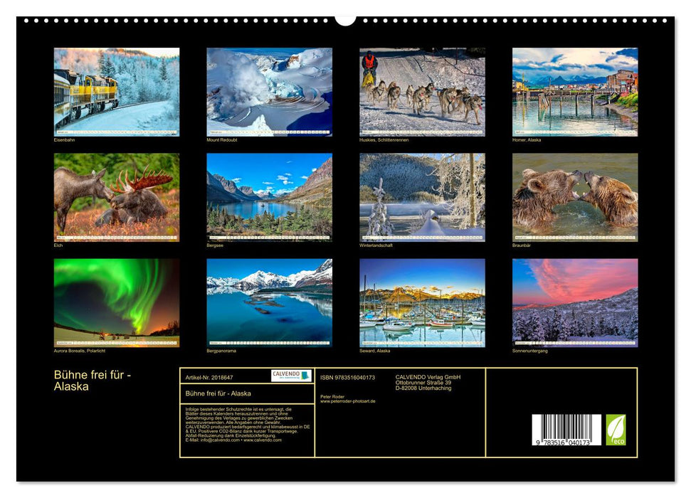 Bühne frei für - Alaska (CALVENDO Premium Wandkalender 2026)