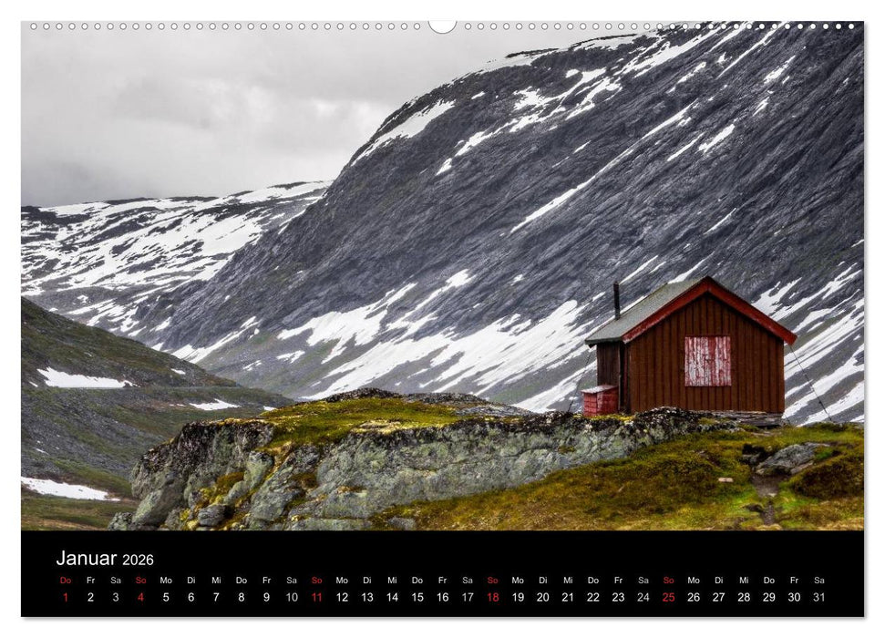 Norwegen - Vom Westen zum Süden (CALVENDO Wandkalender 2026)